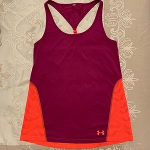 UNDER ARMOUR flows workout tank Purple & Orange